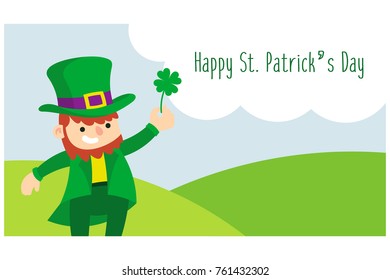 saint patrick's day related vector illustration