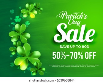 Saint Patricks Day Sale Poster For Sale Banner Background