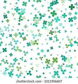 Saint Patrick's day seamless background. Vector illustration