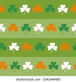 Saint Patrick's Day seamless for background, green tone.