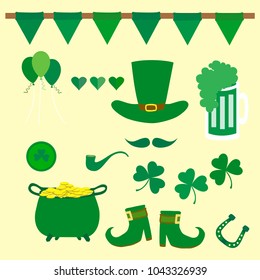 Saint Patrick's Day seamless for background, green tone.