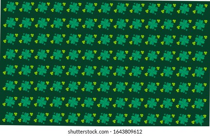 Saint Patrick's day seamless background, color vector.- Green background (vector style)