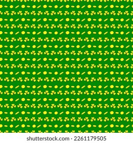 SAINT PATRICK'S DAY seamless pattern with clover