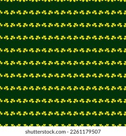 SAINT PATRICK'S DAY seamless pattern with clover