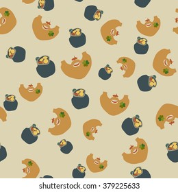 Saint Patrick's Day Seamless Pattern. 