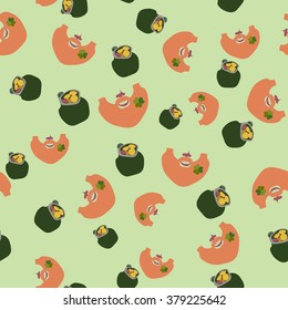 Saint Patrick's Day Seamless Pattern. 