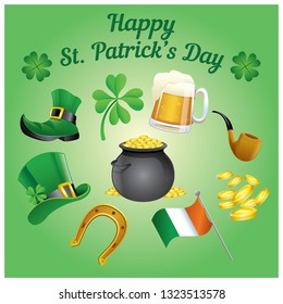 saint patrick's day set 