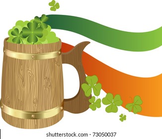 Saint Patrick's Day Symbol - Irish Toby jug (EPS10)