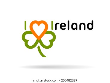 Saint Patrick's day symbol. Vector sign isolated on white background