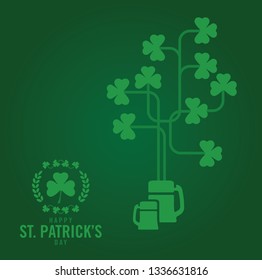 Saint Patrick's Day typographic design
