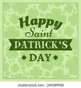 Saint Patrick's day - typographic design