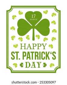 Saint Patrick's day - typographic design