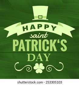Saint Patrick's day - typographic design