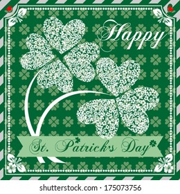 Saint Patrick's Day Typographical Background . Vector Version