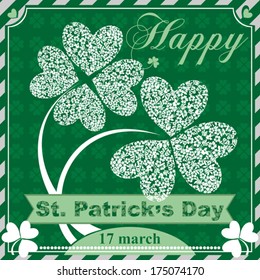Saint Patrick's Day Typographical Background . Vector Version