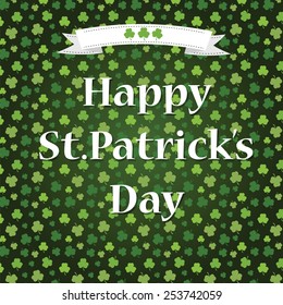 Saint Patrick's Day Typographical Background 