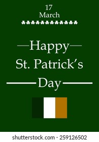 Saint Patrick's Day Typographical Background