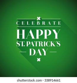 Saint Patrick's Day Typographical background