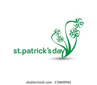 Saint Patrick's Day Typographical Design.