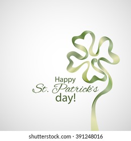 Saint Patrick's Day Typographical Vector Background