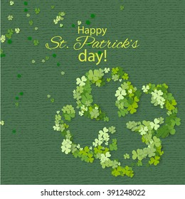 Saint Patrick's Day Typographical Vector Background