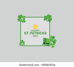 Saint Patrick's Day typography vector design banner templates for st patricks holiday 