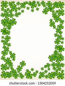 Saint Patricks Day Round Frame Small Stock Illustration 1638580396