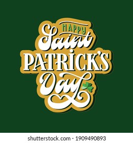Saint Patrick's Day vector illustration for print and decoration