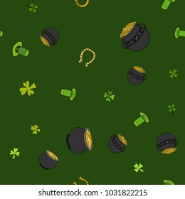 Saint Patrick's Day Vector Seamless