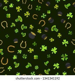 Saint Patrick's Day Vector Seamless