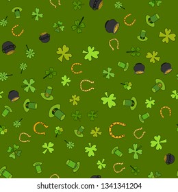 Saint Patrick's Day Vector Seamless