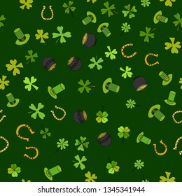 Saint Patrick's Day Vector Seamless