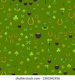 Saint Patrick's Day Vector Seamless