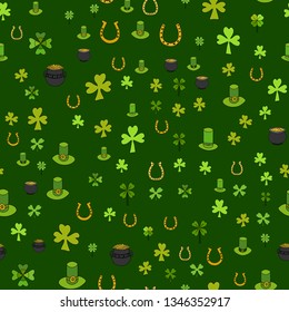 Saint Patrick's Day Vector Seamless