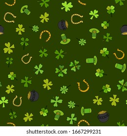 Saint Patrick's Day Vector Seamless