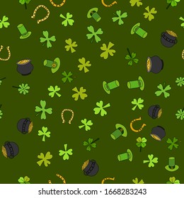 Saint Patrick's Day Vector Seamless