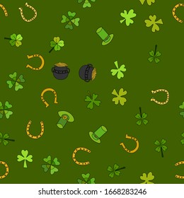 Saint Patrick's Day Vector Seamless