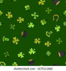 Saint Patrick's Day Vector Seamless