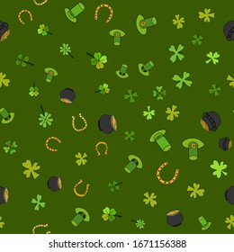 Saint Patrick's Day Vector Seamless