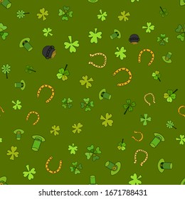 Saint Patrick's Day Vector Seamless