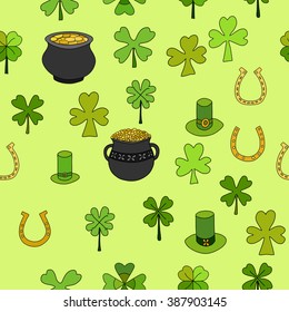 Saint Patrick's Day Vector Seamless