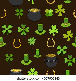 Saint Patrick's Day Vector Seamless