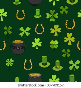 Saint Patrick's Day Vector Seamless