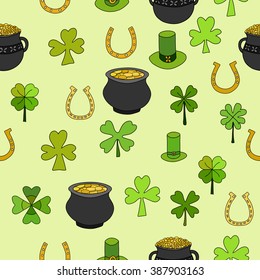 Saint Patrick's Day Vector Seamless