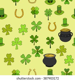 Saint Patrick's Day Vector Seamless