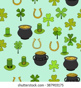 Saint Patrick's Day Vector Seamless