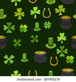Saint Patrick's Day Vector Seamless