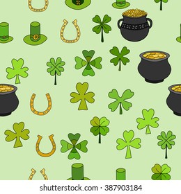 Saint Patrick's Day Vector Seamless