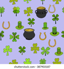 Saint Patrick's Day Vector Seamless