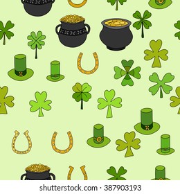 Saint Patrick's Day Vector Seamless